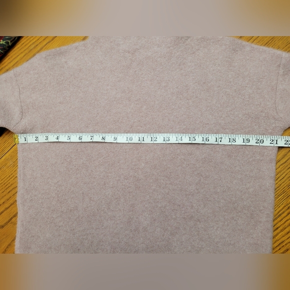 Vince Plush Boiled Cashmere Funnel Neck Sweater Vintage Rose Pink Small $448 - Picture 8 of 10